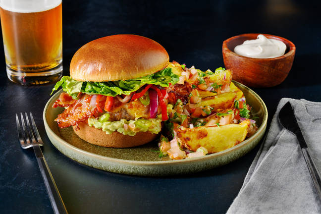 Burger de poulet à la mexicaine