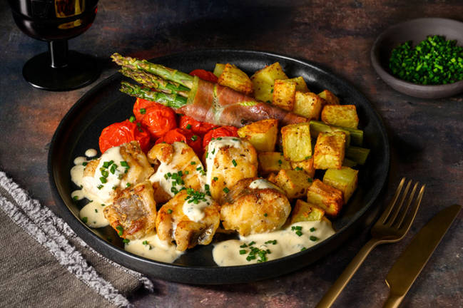 Monkfish Medallions in a Lemon-Chive Sauce