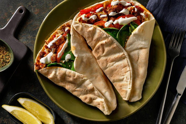 Beef & Cypriot-Style Cheese on Lebanese Flatbread