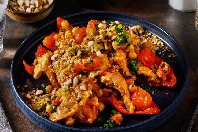 Smoky Chorizo 'Cocido' with Chicken, Olives & Panko