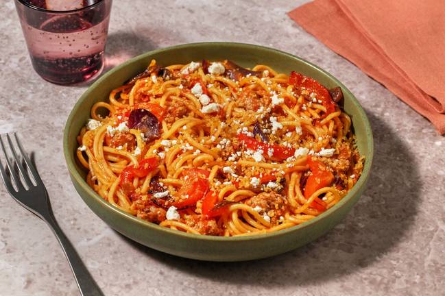 Italiensk spaghetti i svinekjøttsaus