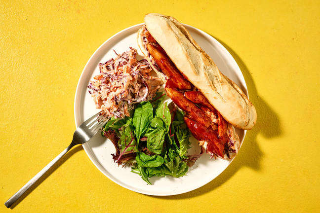 Hurtig sydstatsinspireret BBQ-kyllingesandwich