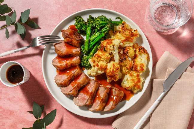 Entenbrust in kräftiger Rotweinsoße