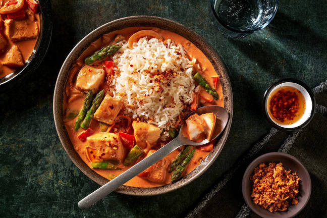 Thaicurry med hvid fisk og kokosmælk