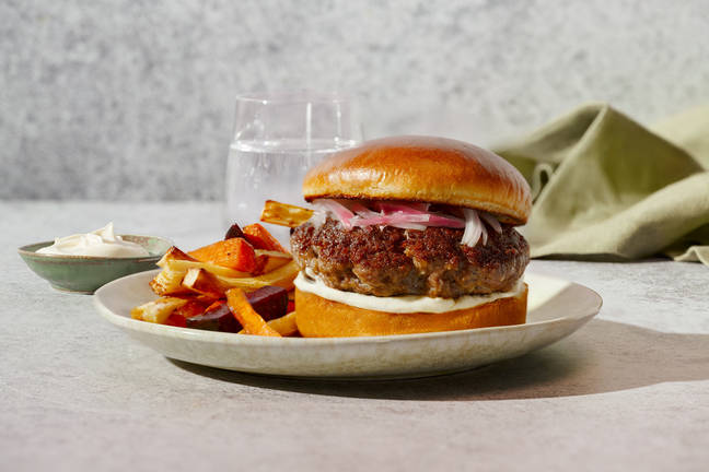 Smokey twist-oksekødsburger