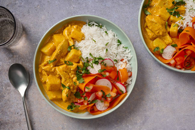 Afrikansk Cape Malay-kyllingekarry