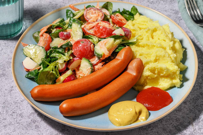 Wiener Würstchen mit Kartoffelpüree