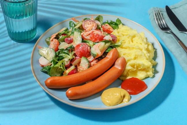 Wiener Würstchen mit Kartoffelpüree