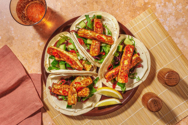 Würzig-feurige Grillkäse-Tacos