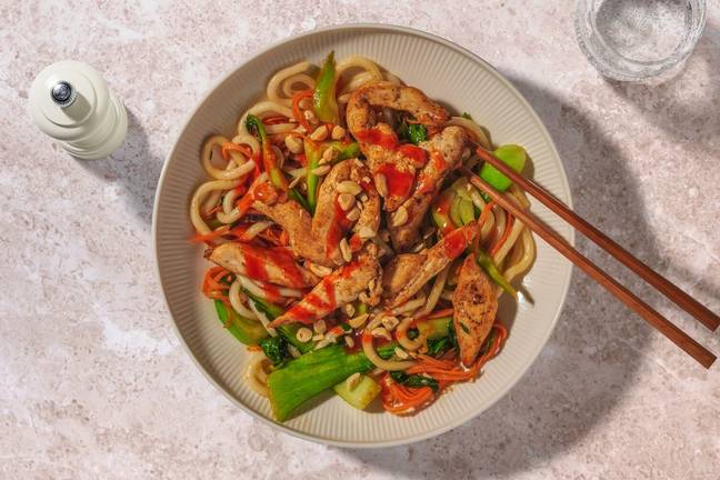 Szechuan-kycklingwok