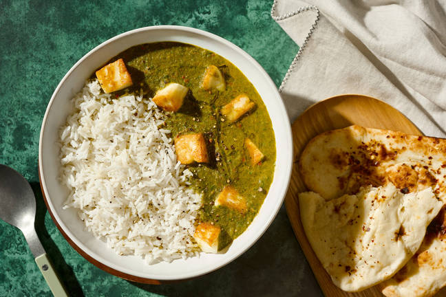 Indisk palak paneer