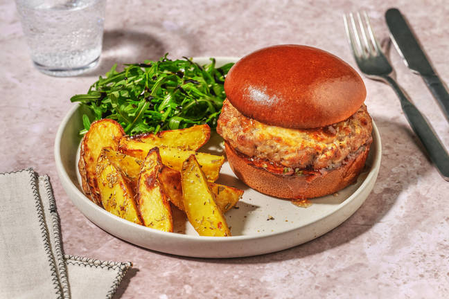 Family Favourite Pork and Apple Burger