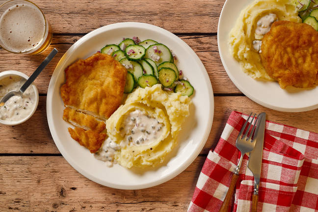 Putenschnitzel in Pfefferrahm