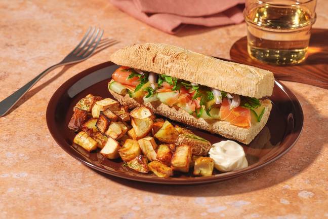 Kaldtrøkt laksesandwich