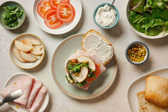 Mortadella- og ricottasandwich 