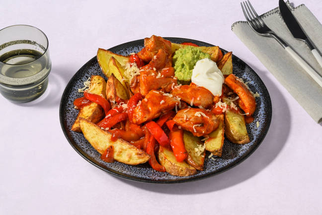 Fajita Chicken Loaded Wedges