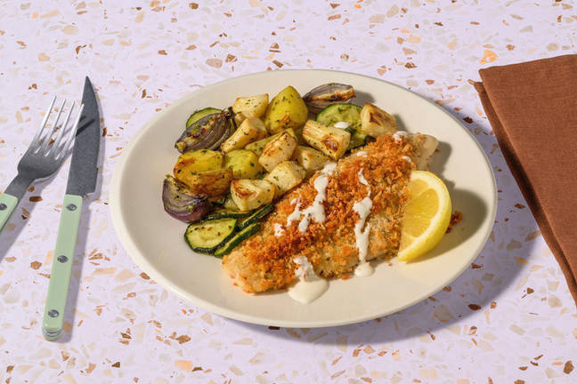 Lemon and Herb Crusted Basa