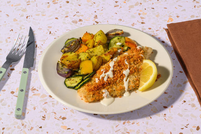 Lemon and Herb Crusted Basa