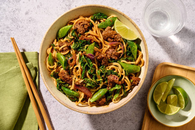 Sweet Chilli, Lime and Peanut Beef Noodles