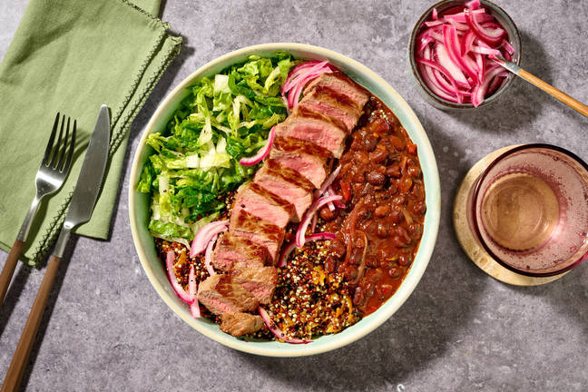 Burrito Bowl mit Steak vom Weiderind