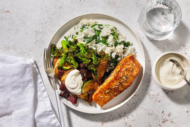 Za'atar-krydret ørret