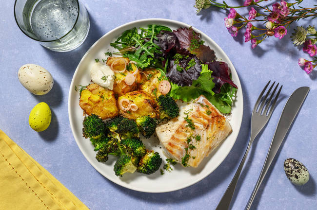 Stegt torsk i citrussmørsauce