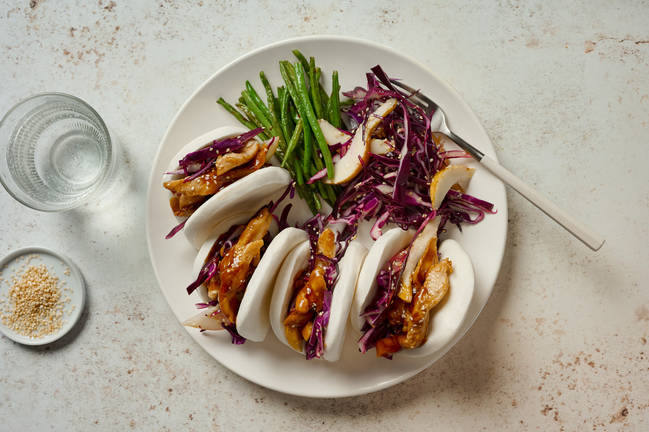 Korean BBQ Chicken Bao Buns