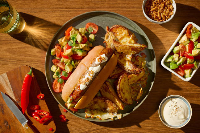 Crispy Onion Loaded Hot Dogs