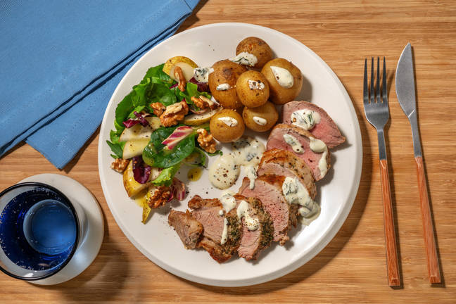 Svinefilet i kremet fløtesaus