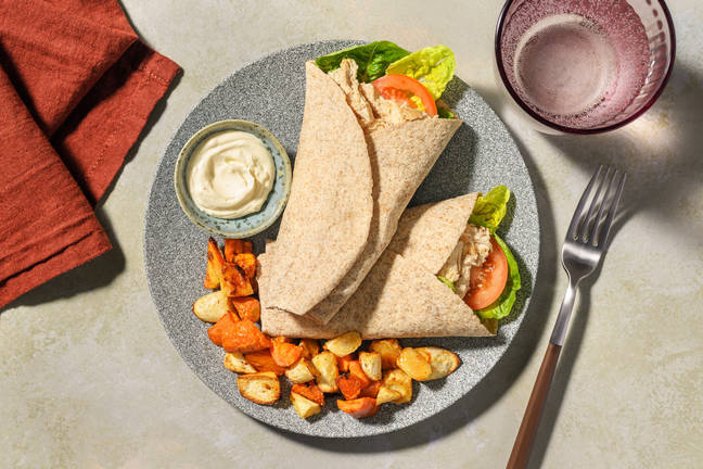 Caesar-inspirerad kycklingwrap