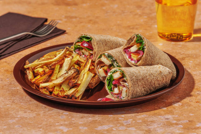 Vegetarisk halloumiwrap
