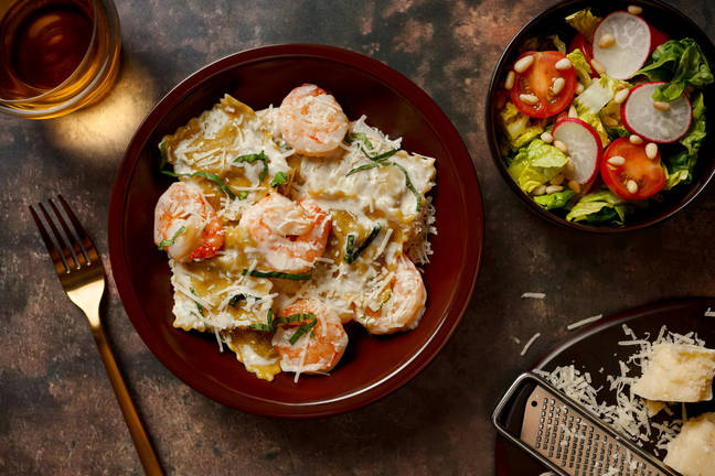 Nduja-ravioli i kremet rekesaus 