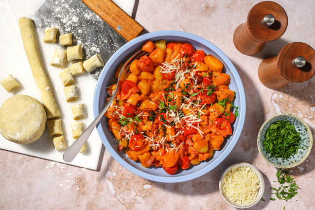 Selbst gemachte Gnocchi mit Salbei-Speck