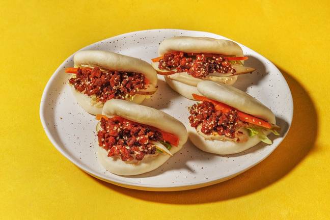 Koreansk BBQ-nötfärs i bao-bröd