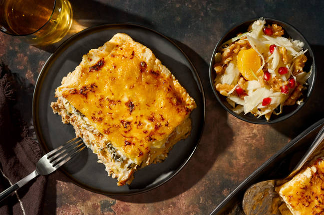 Pulled pork-lasagne