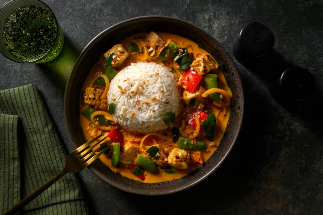 Thailandsk hysekarri med kokosmelk