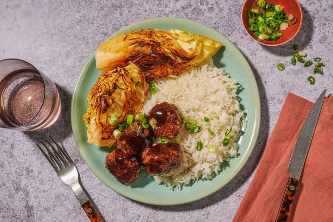 Hoisinglaserade köttbullar