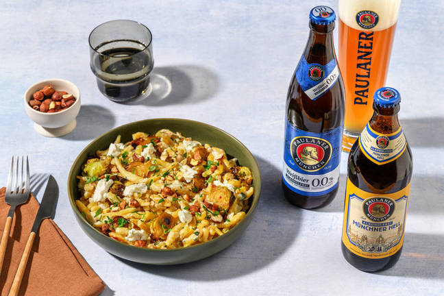 Schupfnudeln mit knusprigem Rosenkohl