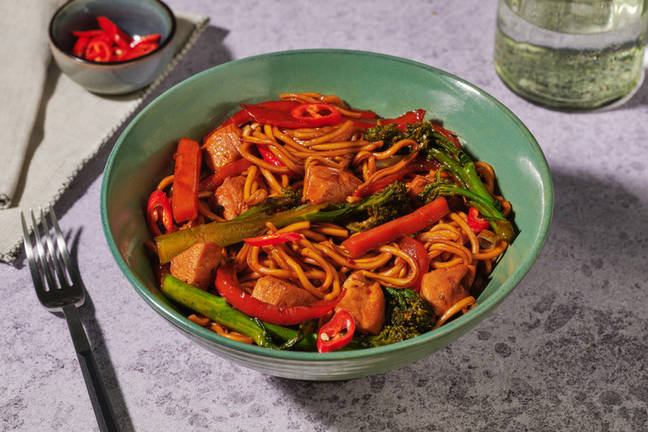 Stir-fried Teriyaki Chicken Noodles