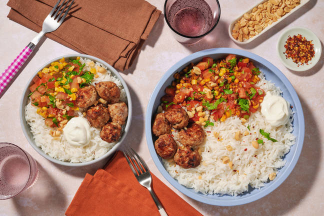Family Favourite Mexican Style Pork Meatball Bowl