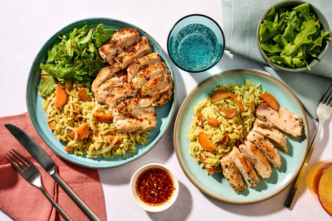 Family Favourite Quick Chicken and Pesto Orzotto