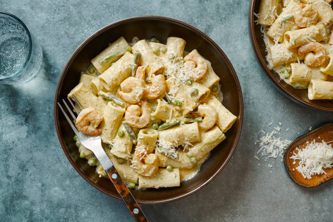 Prawn and Pesto Rigatoni