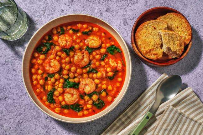 Espinacas con Garbanzos – räk och kikärtsgryta