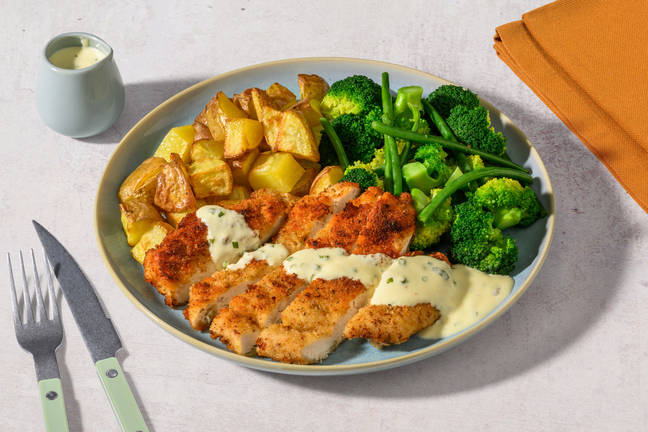 Cajun Spiced Fried Chicken and Roasted Potatoes