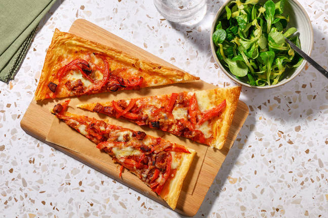 Chorizo and Pepper Puff Pastry