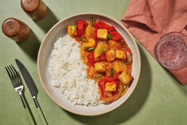 Tofu süß-sauer mit Ananas