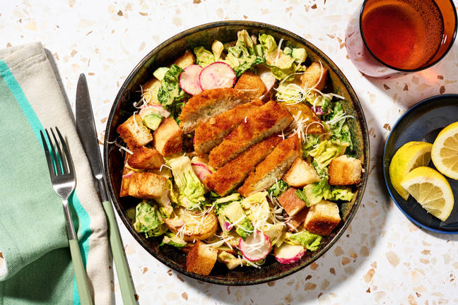 Burgerbowl met krokante vegetarische kipburger