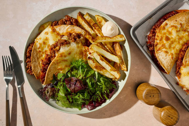 South Carolina Style BBQ Beef Quesadillas and Chips