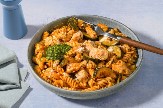 Basil Pesto Chicken & Courgette Fusilli