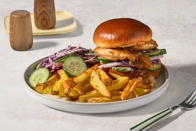 BBQ Chicken & Onion Chutney Burger